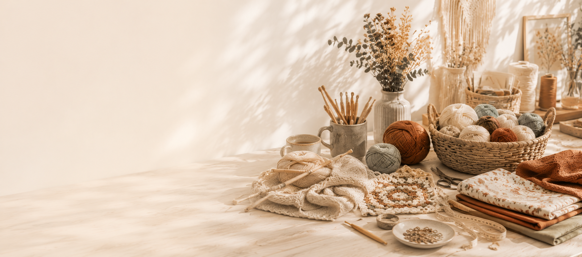 Kreativer Workshop mit Nähen, Stricken und Handarbeit