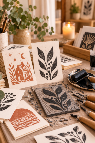 Workshop "Linoldruck" Dienstag, 24.11.2026 ab 19.00 Uhr