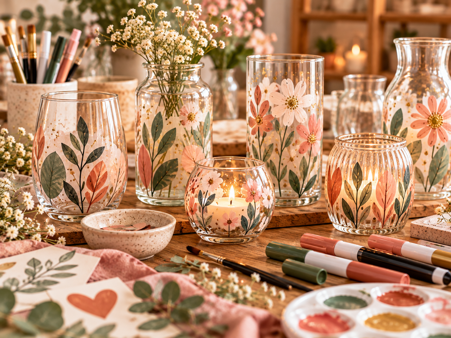 Glasatelier bei Zoe & Louis – individuell gestaltete Gläser, Vasen und Windlichter